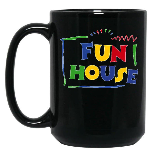 Fun House Black Coffee Mug, Gift Coffee Mug - Black
