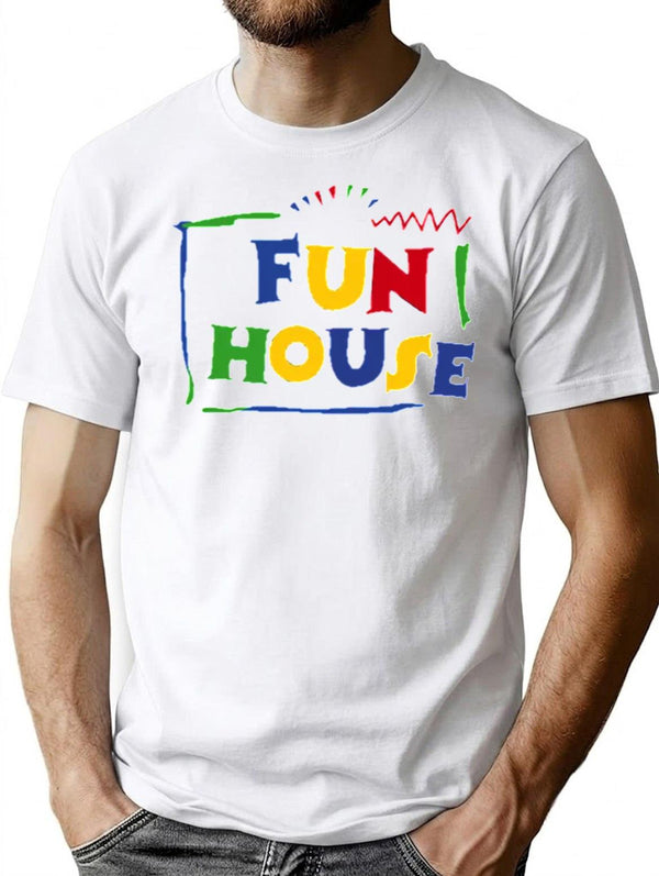 Fun House Premium Heavyweight Cotton T-Shirt - White