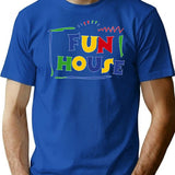 Fun House Premium Heavyweight Cotton T-Shirt - Blue