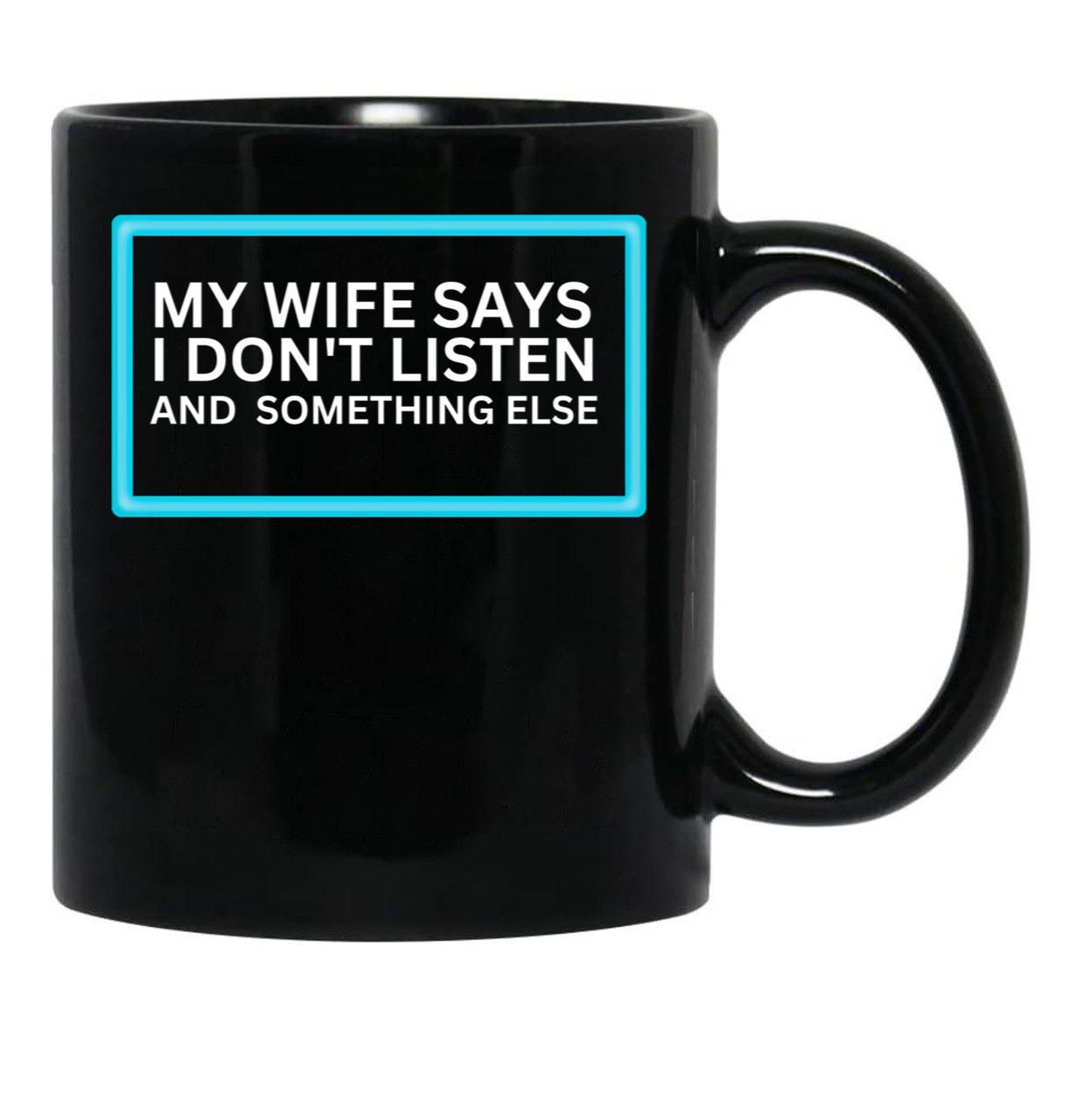 Funny Aussie Shirt Black Coffee Mug, Gift Coffee Mug - Black