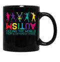 Funny Autism Awareness Seeing The World From Different Angles Black Coffee Mug, Gift Coffee Mug - Black