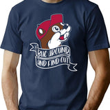 Funny BUC Around and Find Out Premium Heavyweight Cotton T-Shirt - Navy