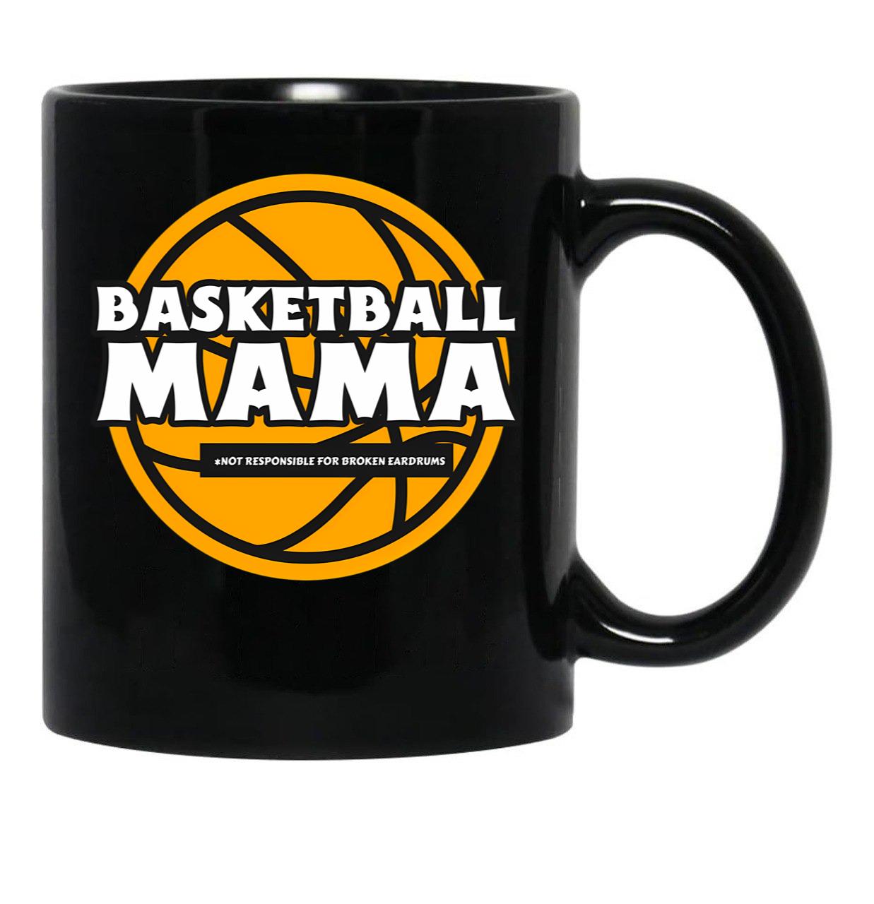 Funny Basketball Mom Black Coffee Mug, Gift Coffee Mug - Black