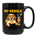 Funny Beagle Tshirt Beagle Lover Design I Work Hard So My Beagle Can Have A Better Life Black Coffee Mug, Gift Coffee Mug