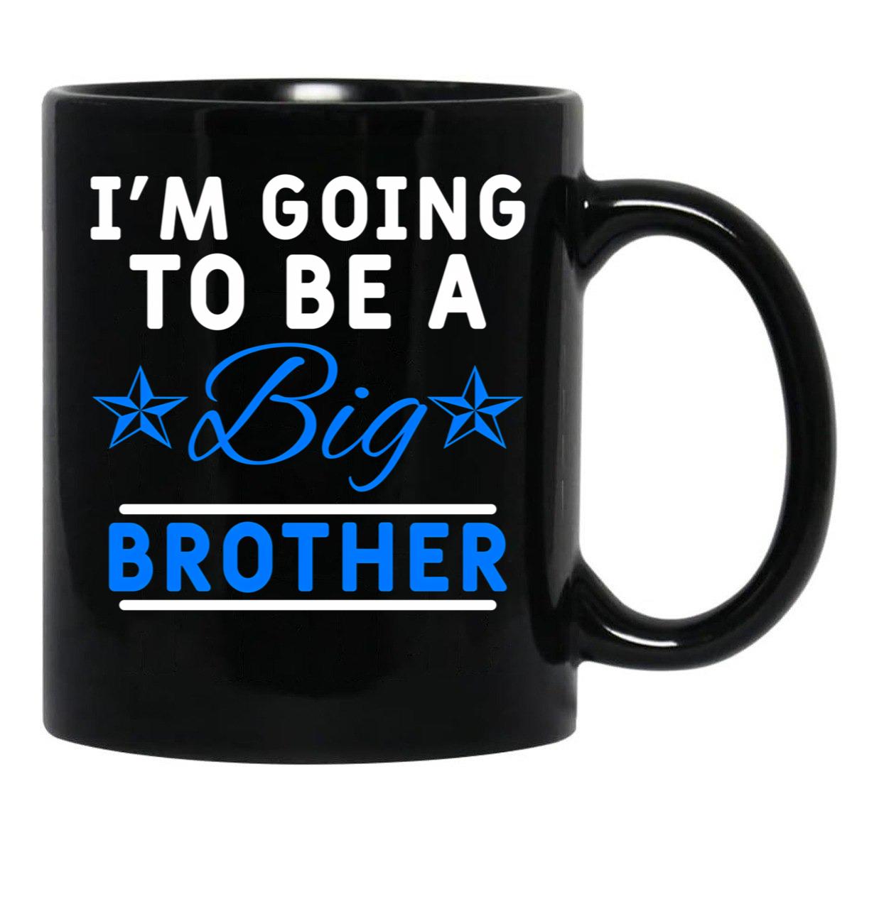 Funny Big Brother Black Coffee Mug, Gift Coffee Mug - Black