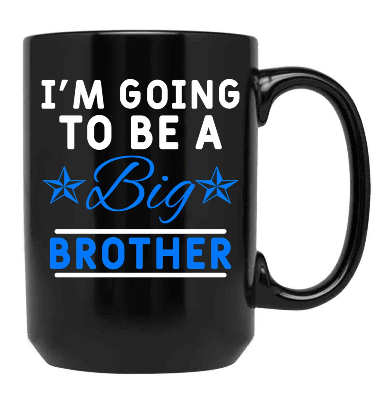 Funny Big Brother Black Coffee Mug, Gift Coffee Mug