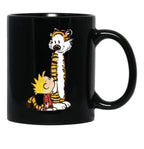 Funny Calvin and Hobbes (2) Black Coffee Mug, Gift Coffee Mug - Black