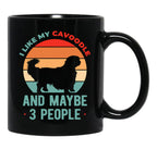 Funny Cavoodle Black Coffee Mug, Gift Coffee Mug - Black