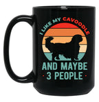 Funny Cavoodle Black Coffee Mug, Gift Coffee Mug