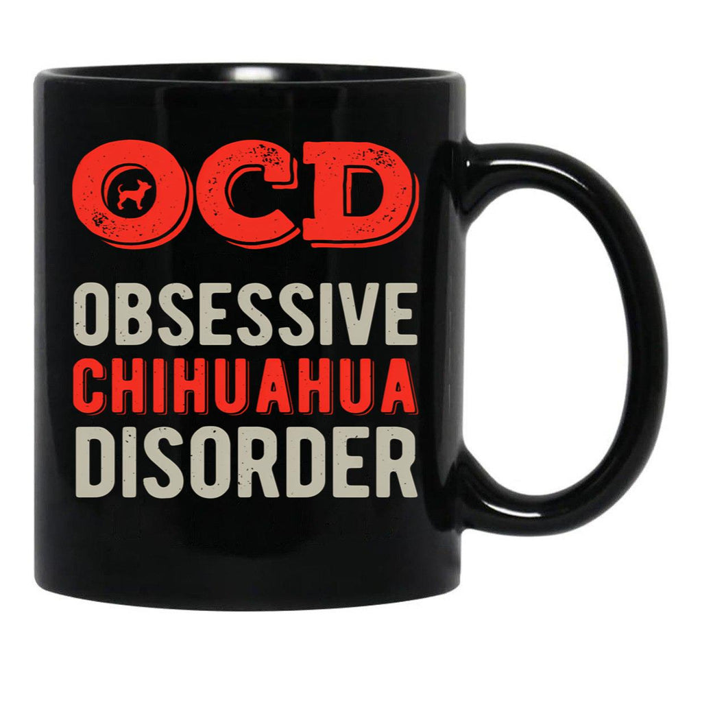 Funny Chihuahua Black Coffee Mug, Gift Coffee Mug - Black