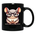 Funny Chinchilla Black Coffee Mug, Gift Coffee Mug - Black