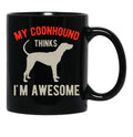 Funny Coonhound Black Coffee Mug, Gift Coffee Mug - Black