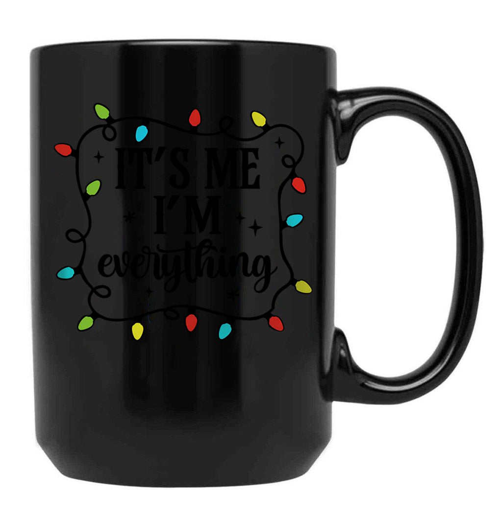 Funny Couple Christmas Pajamas His And Her Christmas Shirts Black Coffee Mug, Gift Coffee Mug