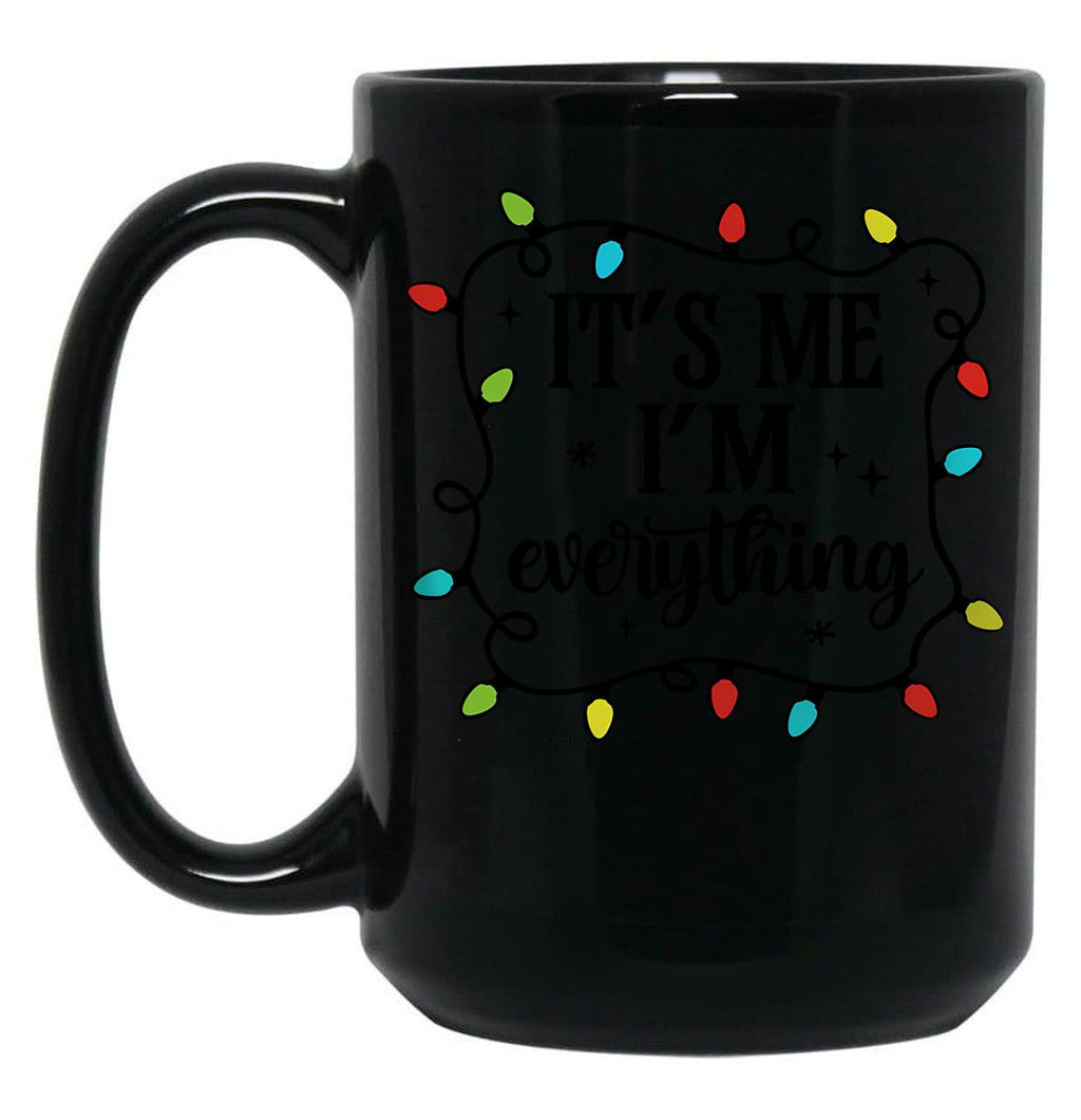 Funny Couple Christmas Pajamas His And Her Christmas Shirts Black Coffee Mug, Gift Coffee Mug
