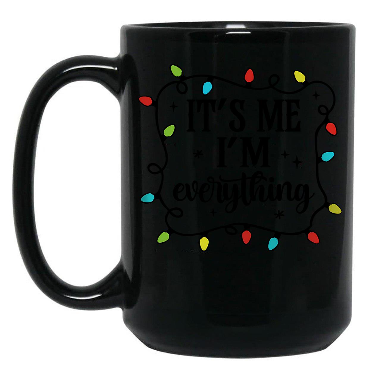 Funny Couple Christmas Pajamas His And Her Christmas Shirts Black Coffee Mug, Gift Coffee Mug