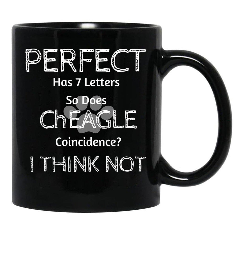 Funny Cute Quote About Cheagle Dog Breed Owners And Lovers Black Coffee Mug, Gift Coffee Mug - Black