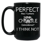 Funny Cute Quote About Cheagle Dog Breed Owners And Lovers Black Coffee Mug, Gift Coffee Mug