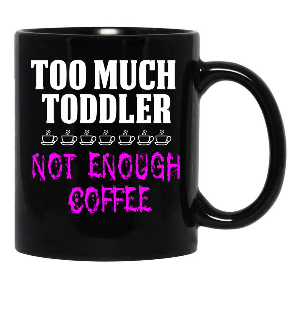 Funny Design For Mom With Toddler Black Coffee Mug, Gift Coffee Mug - Black