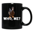 Funny Duck Hunting Real Duck Picture Of Standing Mallard Duck For Duck Hunters Black Coffee Mug, Gift Coffee Mug - Black