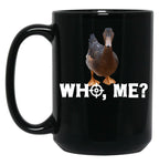 Funny Duck Hunting Real Duck Picture Of Standing Mallard Duck For Duck Hunters Black Coffee Mug, Gift Coffee Mug