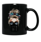 Funny F Bomb Mom Black Coffee Mug, Gift Coffee Mug - Black