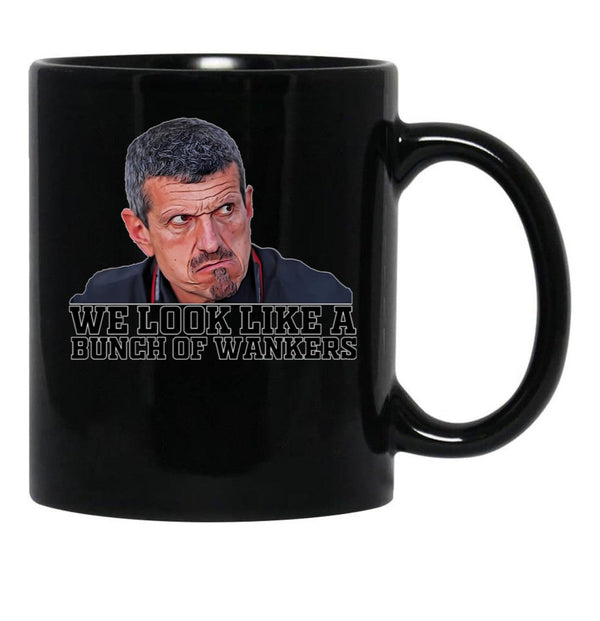 Funny F1 Boss Quote - Guenther Steiner Black Coffee Mug, Gift Coffee Mug - Black