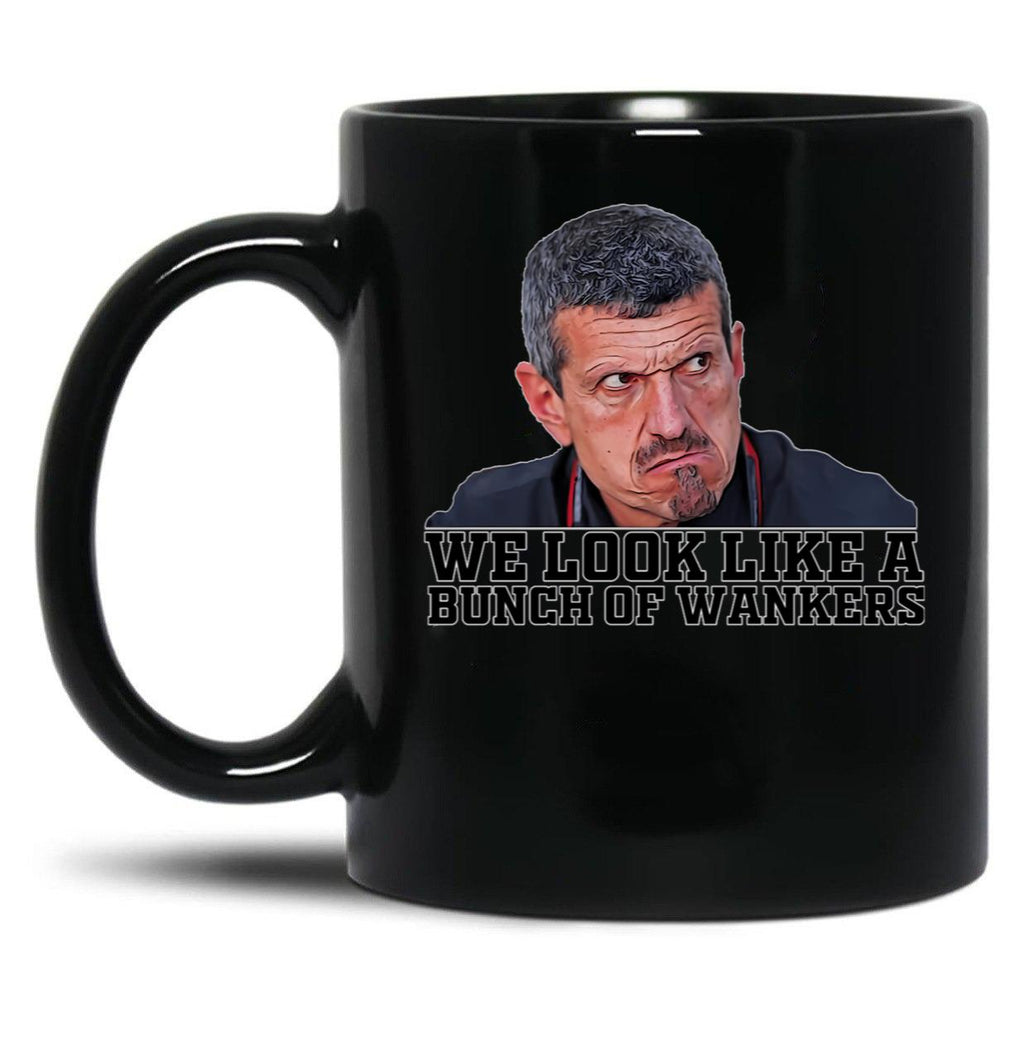 Funny F1 Boss Quote - Guenther Steiner Black Coffee Mug, Gift Coffee Mug