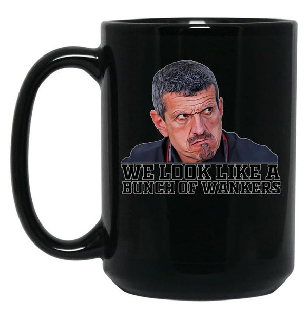 Funny F1 Boss Quote - Guenther Steiner Black Coffee Mug, Gift Coffee Mug - Black