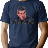 Funny F1 Boss Quote - Guenther Steiner Premium Heavyweight Cotton T-Shirt - Navy