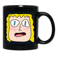 Funny Face Black Coffee Mug, Gift Coffee Mug - Black