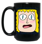 Funny Face Black Coffee Mug, Gift Coffee Mug
