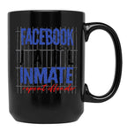 Funny Facebook Jail Inmate Repeat Offender Black Coffee Mug, Gift Coffee Mug