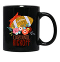 Funny Football Moms Women Classy Until Kickoff Black Coffee Mug, Gift Coffee Mug - Black