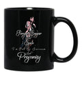 Funny Forget Sugar And Spice I'M Full Of Sarcasm And Profanity Word With Girl Art Black Coffee Mug, Gift Coffee Mug - Black