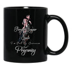 Funny Forget Sugar And Spice I'M Full Of Sarcasm And Profanity Word With Girl Art Black Coffee Mug, Gift Coffee Mug - Black