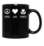 Funny Gardener Gardening Graphic Black Coffee Mug, Gift Coffee Mug - Black