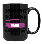 Funny Gift For A Mom Black Coffee Mug, Gift Coffee Mug