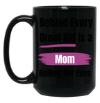 Funny Gift For A Mom Black Coffee Mug, Gift Coffee Mug