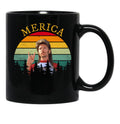 Funny Gifts Funny Joe Dirt Merica Vintage Retro Black Coffee Mug - Black