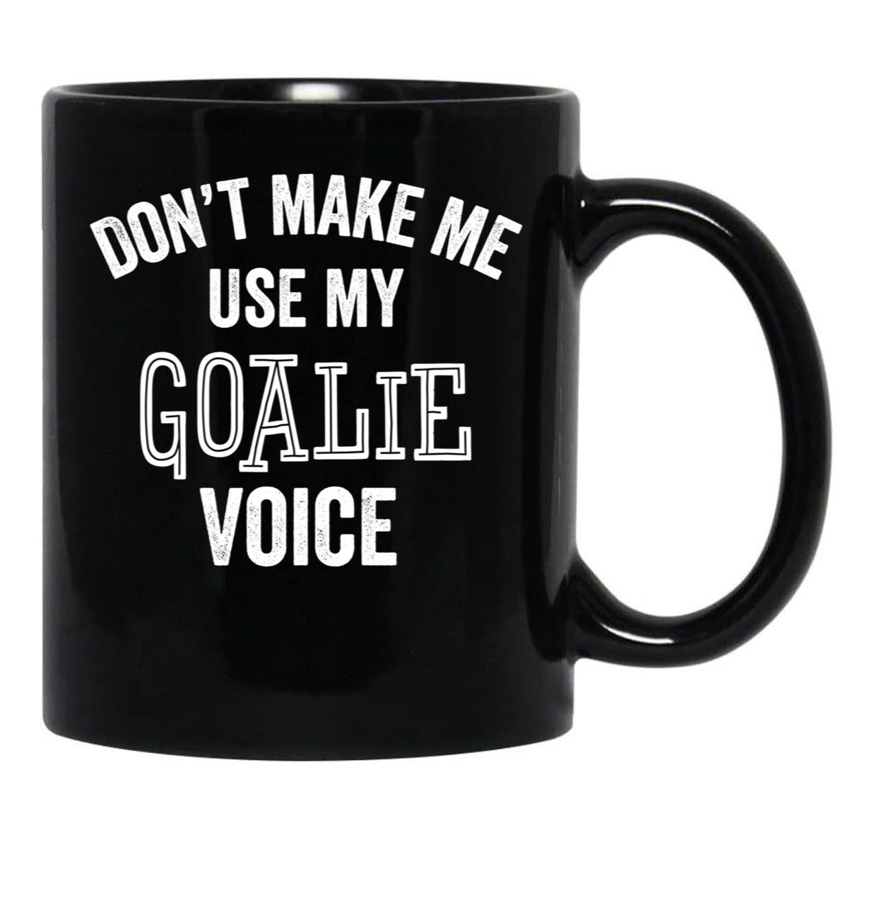 Funny Goalie Hockey Soccer Football Lacrosse Goalkeeper Gift Black Coffee Mug, Gift Coffee Mug - Black