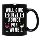 Funny Golf Gift Golfing Golf Player Golfer Black Coffee Mug, Gift Coffee Mug - Black