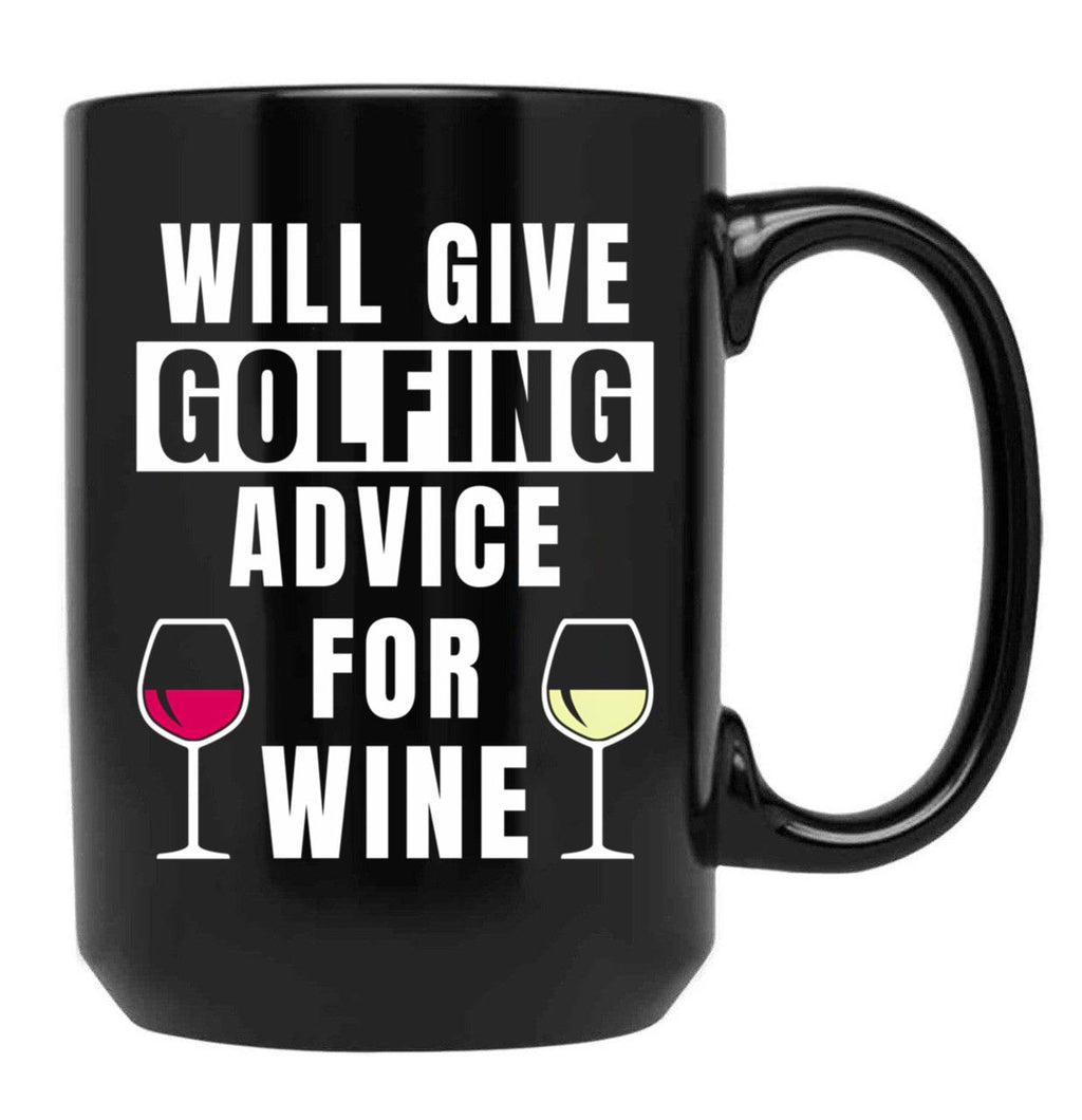 Funny Golf Gift Golfing Golf Player Golfer Black Coffee Mug, Gift Coffee Mug