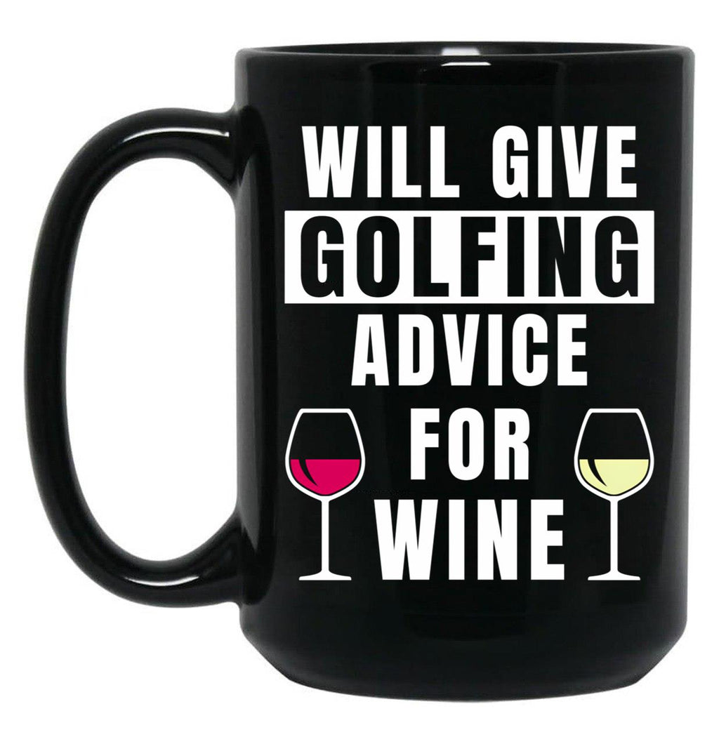 Funny Golf Gift Golfing Golf Player Golfer Black Coffee Mug, Gift Coffee Mug