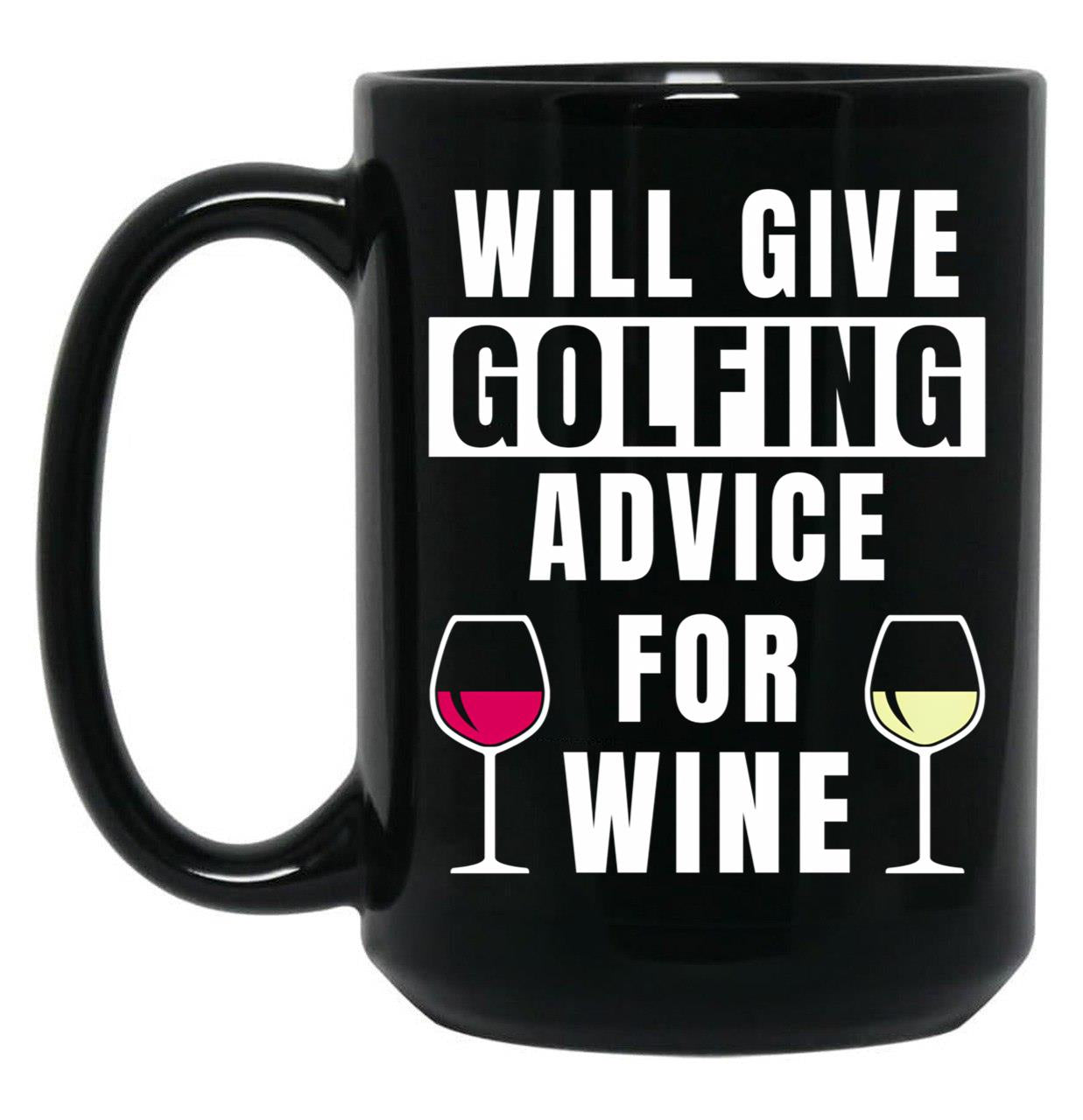 Funny Golf Gift Golfing Golf Player Golfer Black Coffee Mug, Gift Coffee Mug