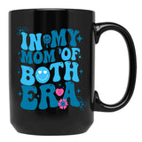 Funny Groovy In My Both Of Mom Era For Mom Lover'S Mother'S Day Black Coffee Mug, Gift Coffee Mug