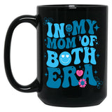 Funny Groovy In My Both Of Mom Era For Mom Lover'S Mother'S Day Black Coffee Mug, Gift Coffee Mug