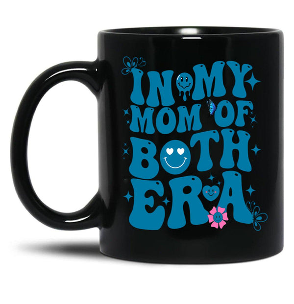 Funny Groovy In My Both Of Mom Era For Mom Lovers Mother'S Black Coffee Mug, Gift Coffee Mug - Black