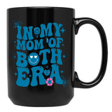 Funny Groovy In My Both Of Mom Era For Mom Lovers Mother'S Black Coffee Mug, Gift Coffee Mug