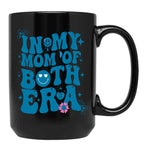 Funny Groovy In My Both Of Mom Era For Mom Lovers Mother'S Black Coffee Mug, Gift Coffee Mug