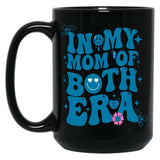 Funny Groovy In My Both Of Mom Era For Mom Lovers Mother'S Black Coffee Mug, Gift Coffee Mug